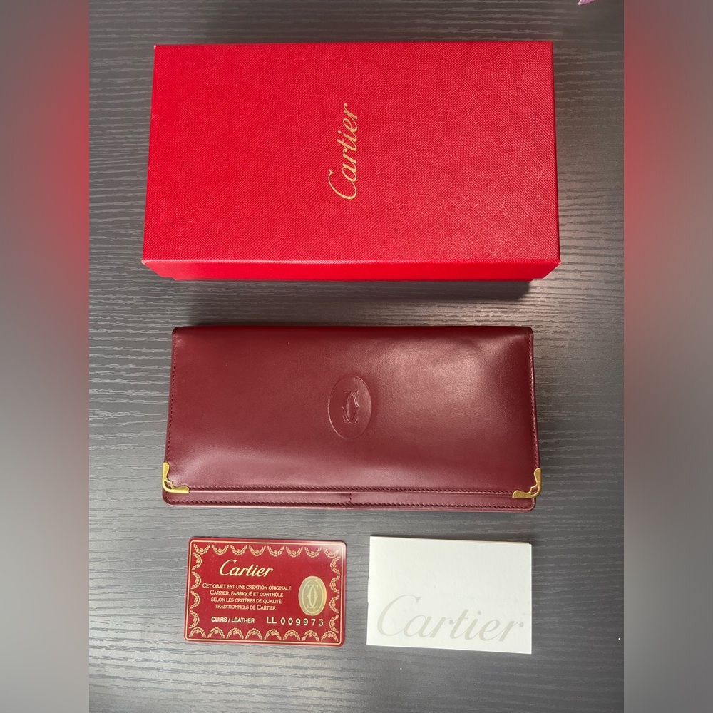 SOLD!❌ Cartier Burgundy Long Wallet - Picture 14 of 14